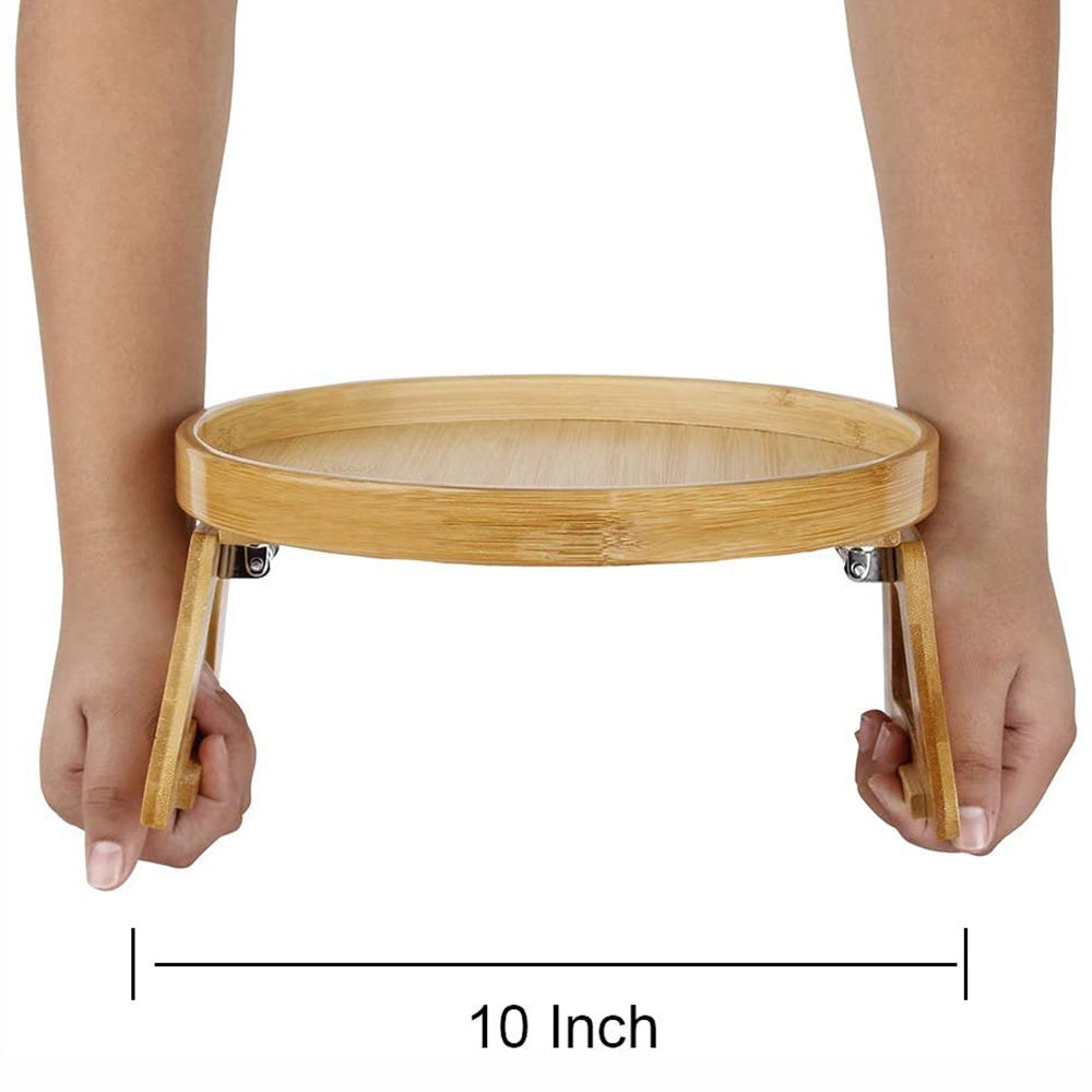 Wooden Sofa Arm Tray Table